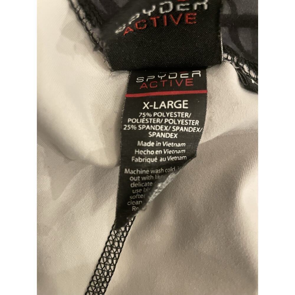 Spyder Active Leggings Women’s XL Ankle Athletic Gray Black Printed SP646 $68 - Picture 2 of 2